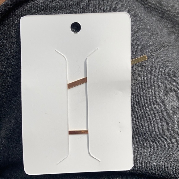 Happy Bobbie Pin Set/ Sparkly Gold Rhinestone - Picture 3 of 3